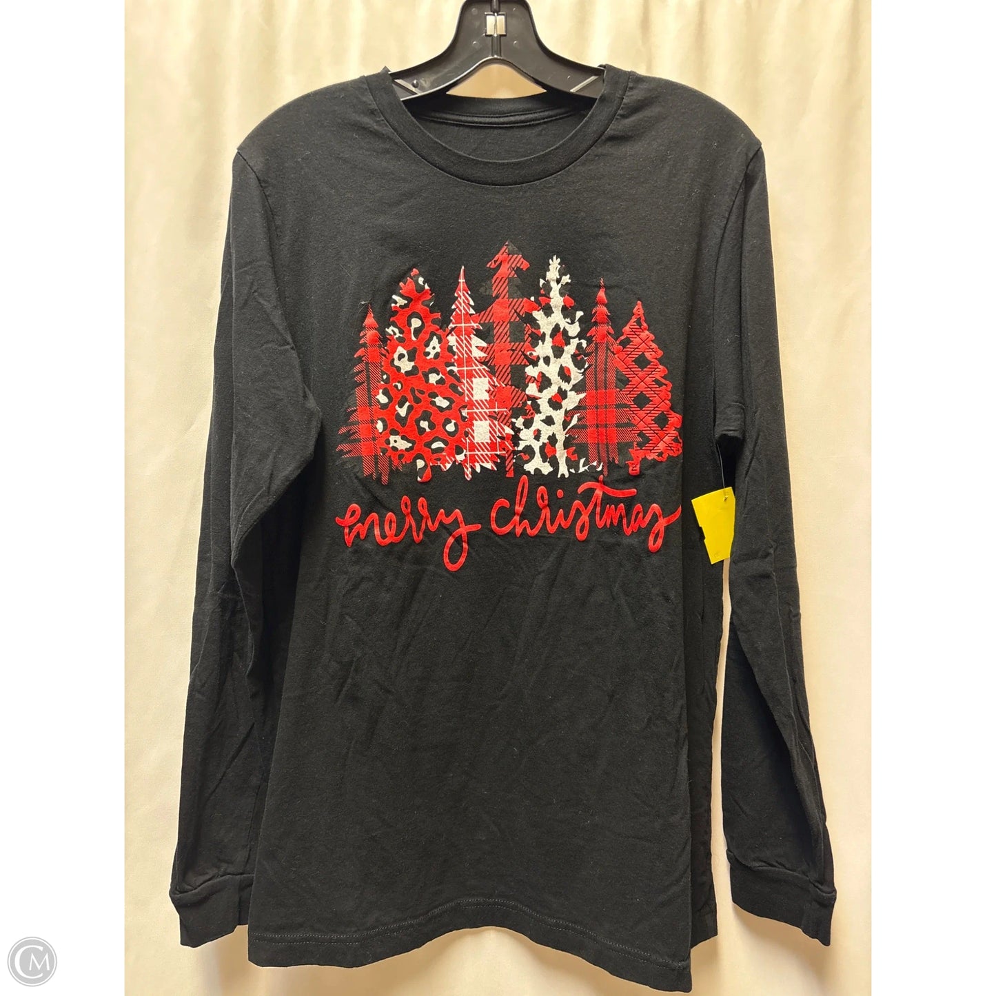 Top Long Sleeve By Clothes Mentor In Black, Size: M