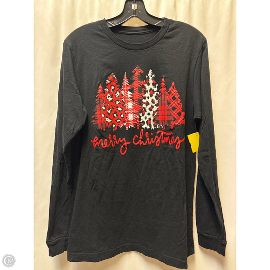 Top Long Sleeve By Clothes Mentor In Black, Size: M