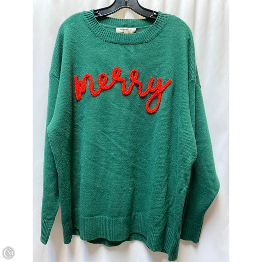 Sweater By Haptics In Green, Size: 2x