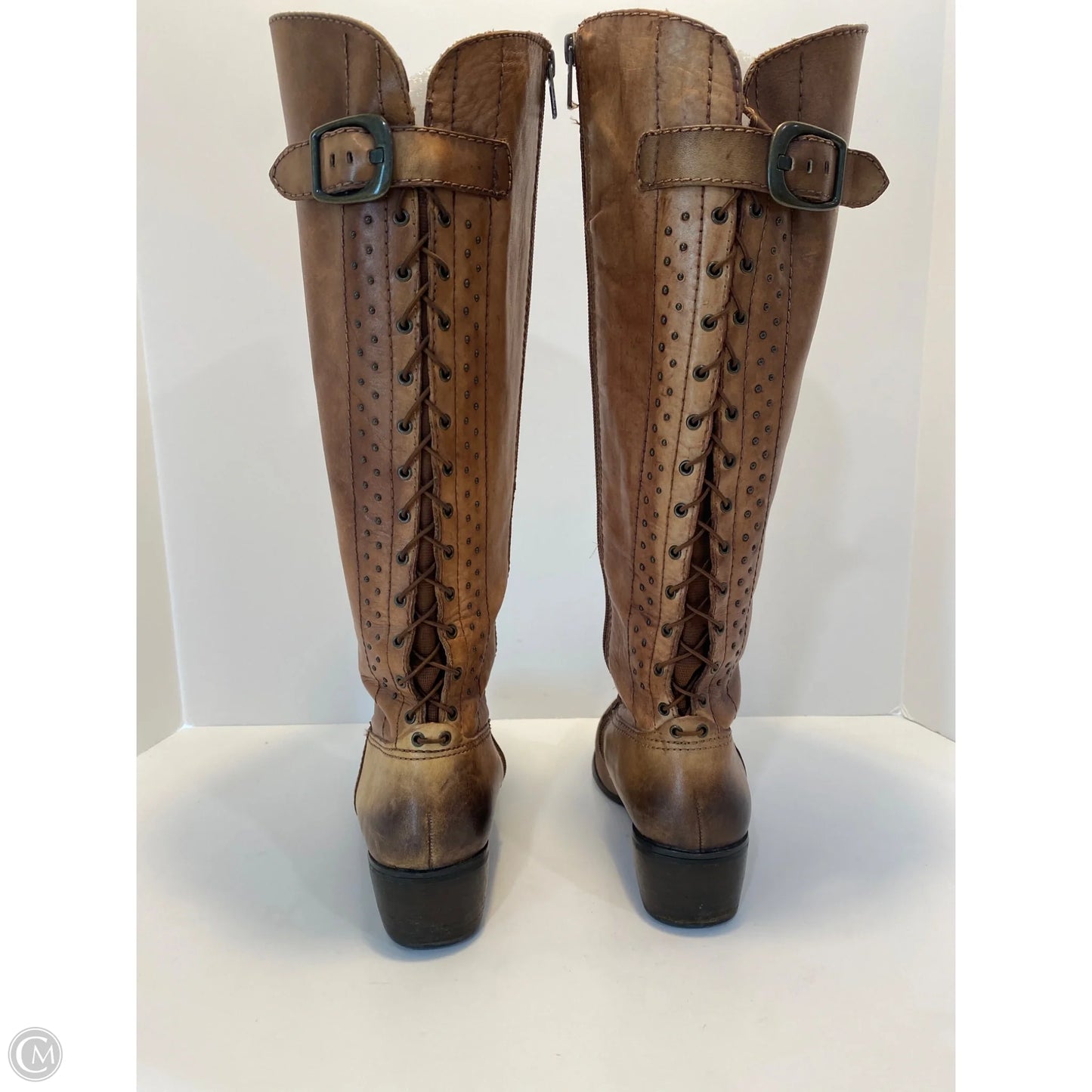 Boots Knee Flats By Arturo Chiang In Brown, Size: 9