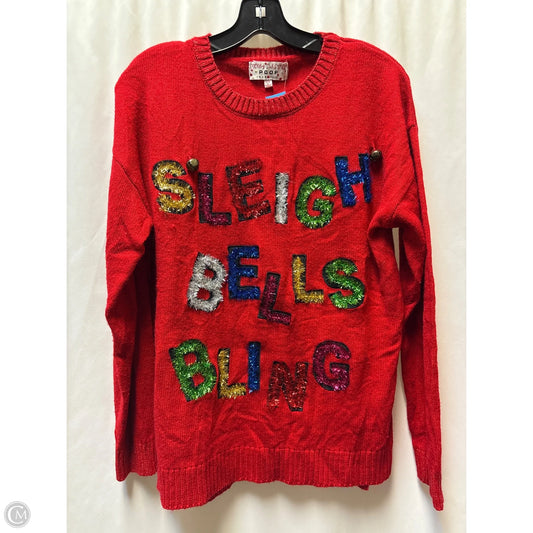 Sweater By Poof In Red, Size: L