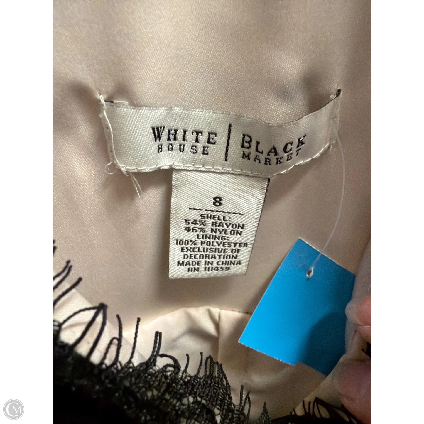 Dress Casual Midi By White House Black Market In Black, Size: M
