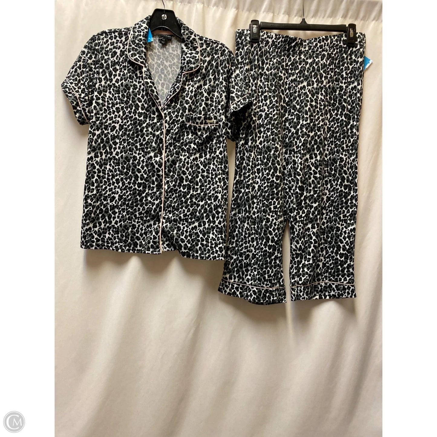 Pajamas 2pc By Tahari In Animal Print, Size: M