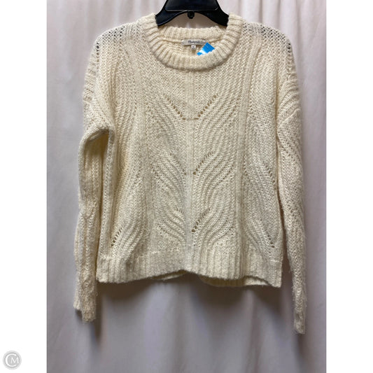 Sweater By Madewell In Cream, Size: Xs