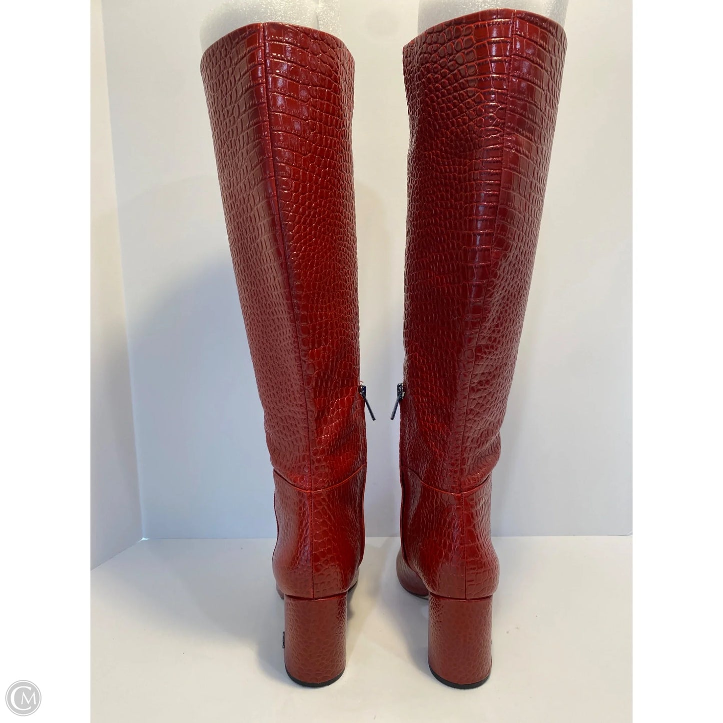 Boots Knee Heels By Sam Edelman In Red, Size: 8.5