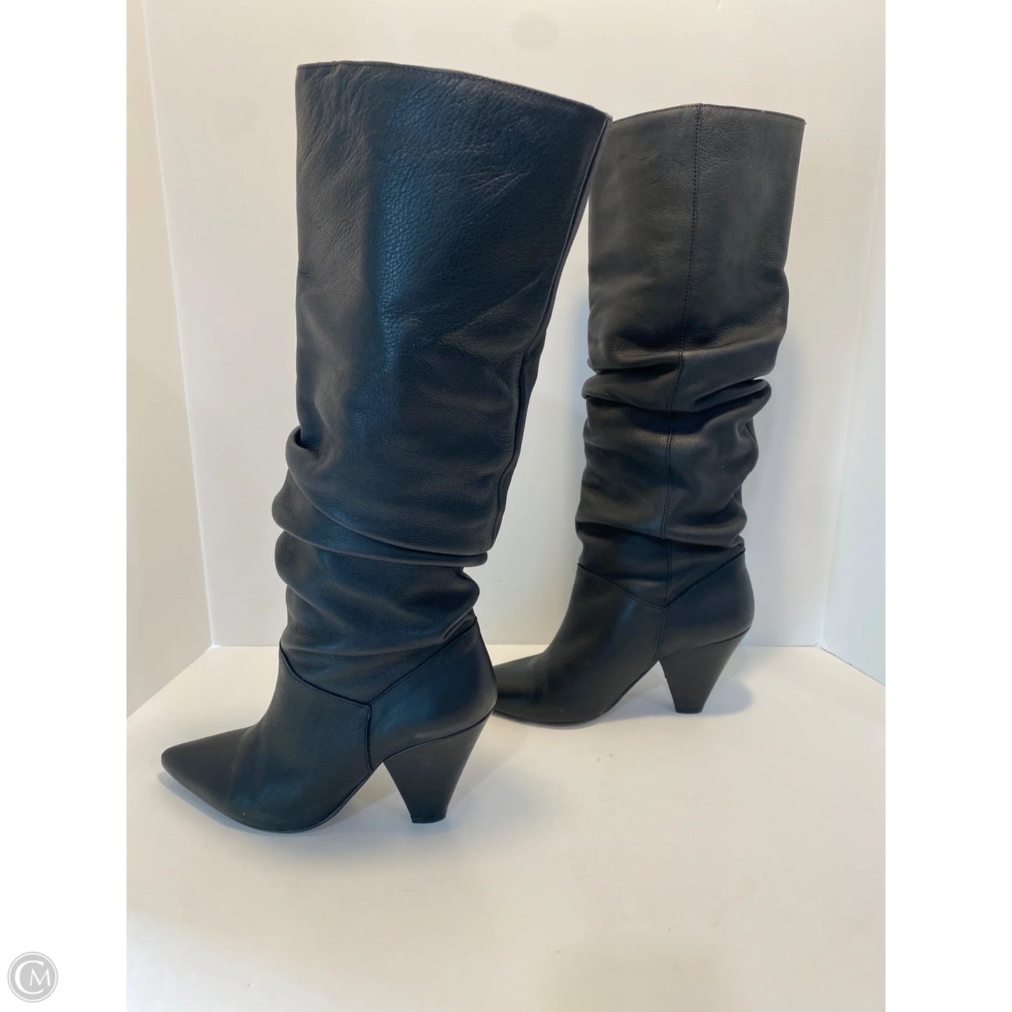 Boots Knee Heels By Saks Fifth Avenue In Black, Size: 8.5