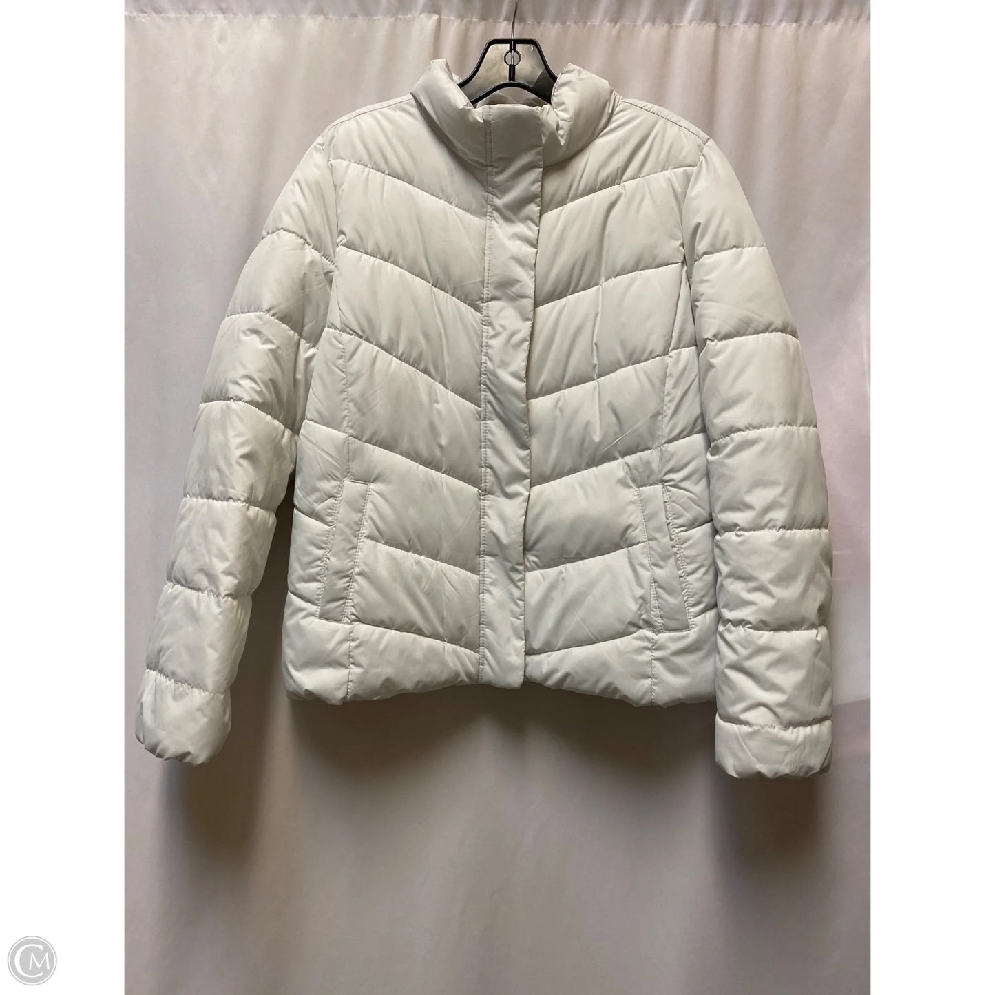 Coat Puffer & Quilted By Gap In White, Size: L
