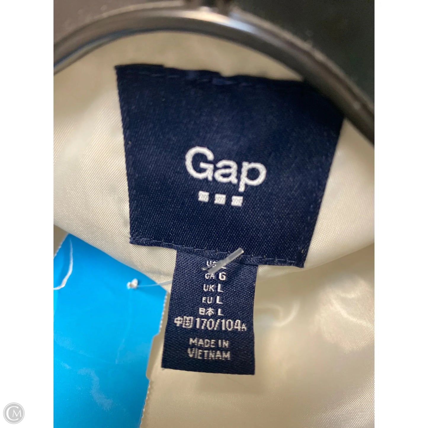 Coat Puffer & Quilted By Gap In White, Size: L