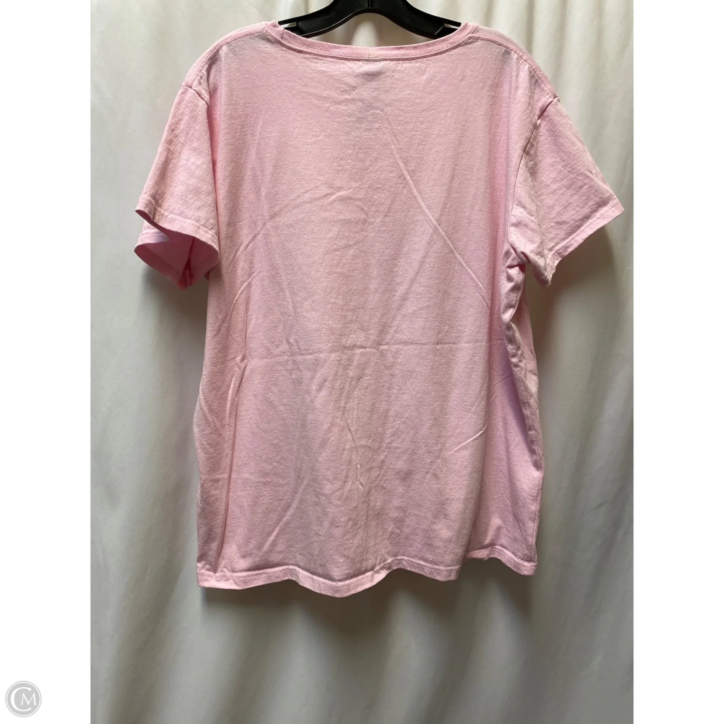 Top Short Sleeve By Dan Howard In Pink, Size: 2x