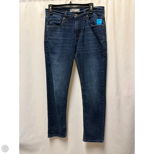 Jeans Straight By Levis In Blue Denim, Size: 10