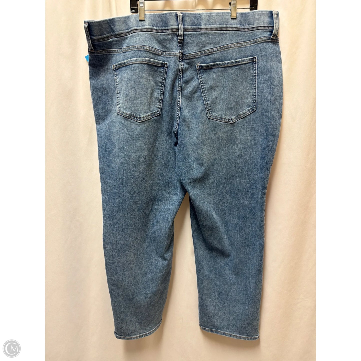 Jeans Straight By Terra & Sky In Blue Denim, Size: 2x