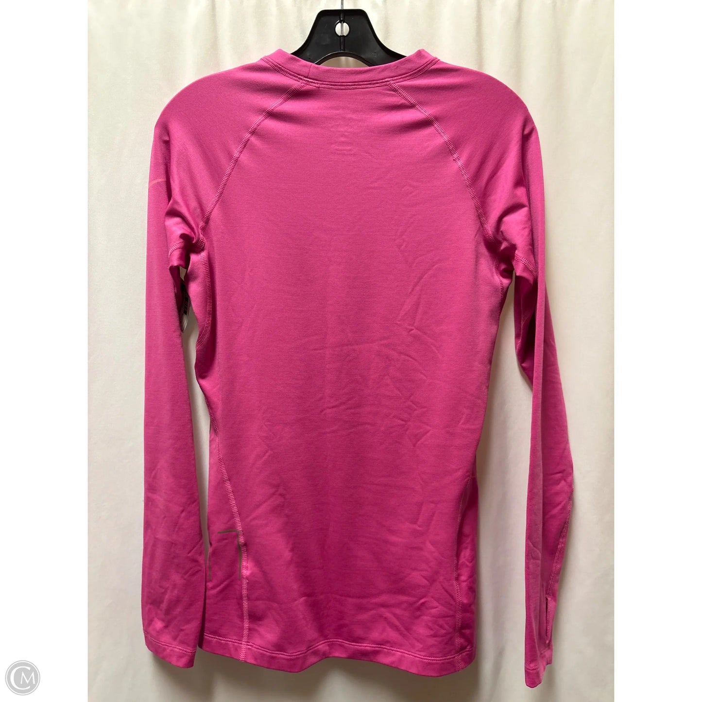 Athletic Top Long Sleeve Crewneck By Nike In Pink, Size: M