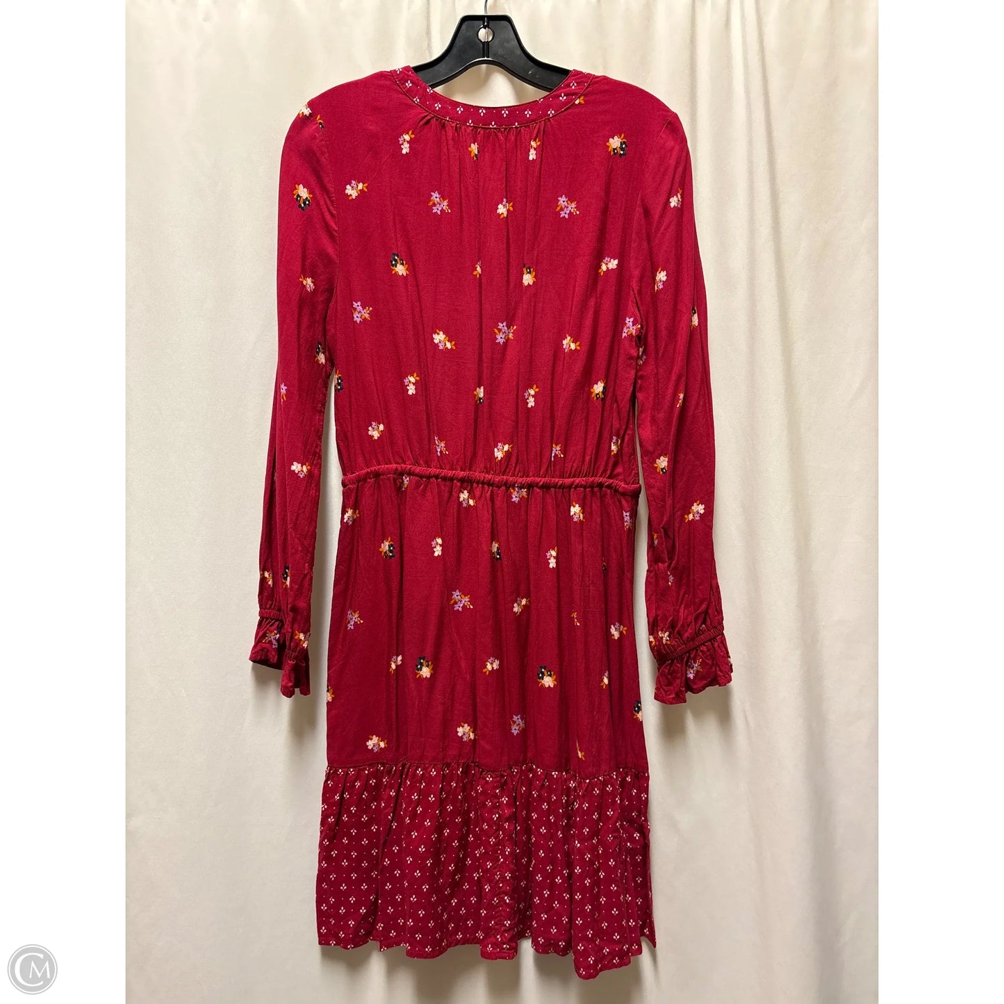 Dress Casual Midi By Old Navy In Maroon, Size: S