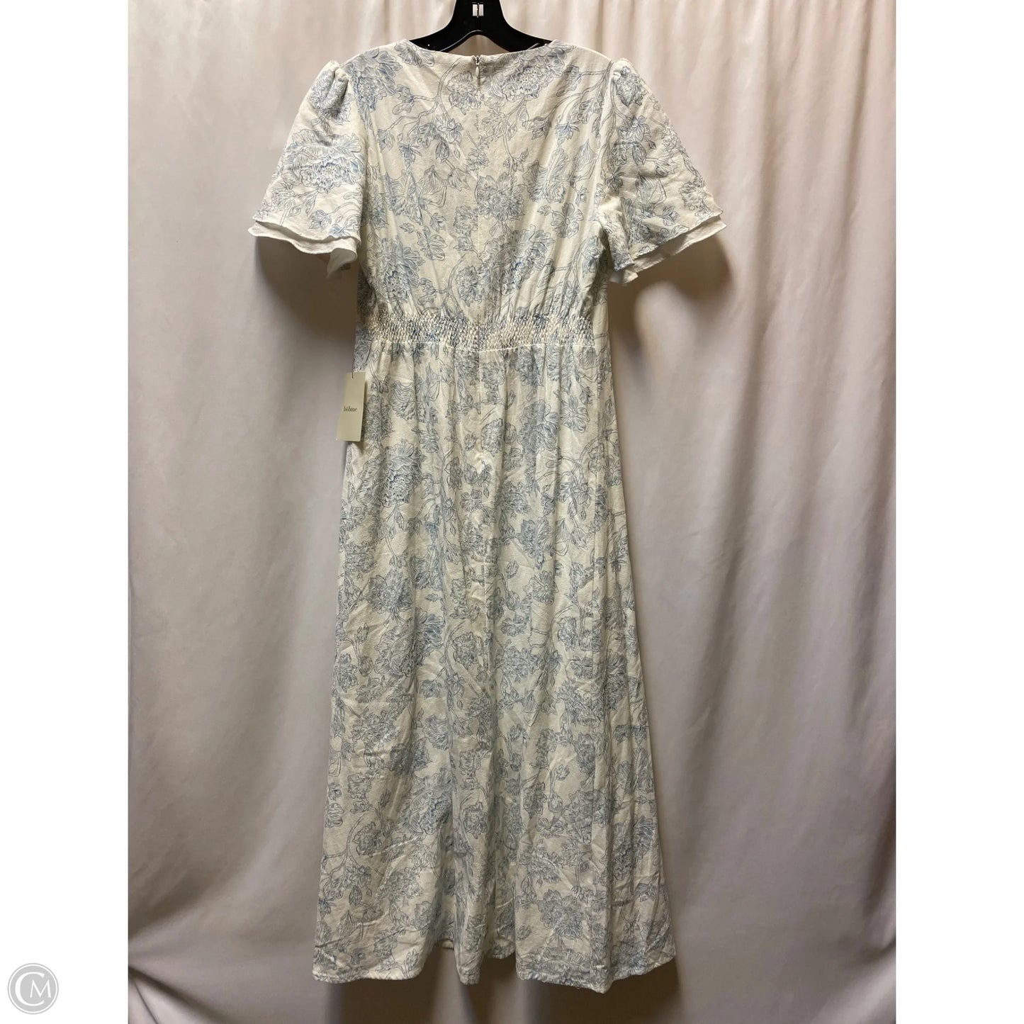 Dress Casual Maxi By Bohme In Blue & White, Size: L
