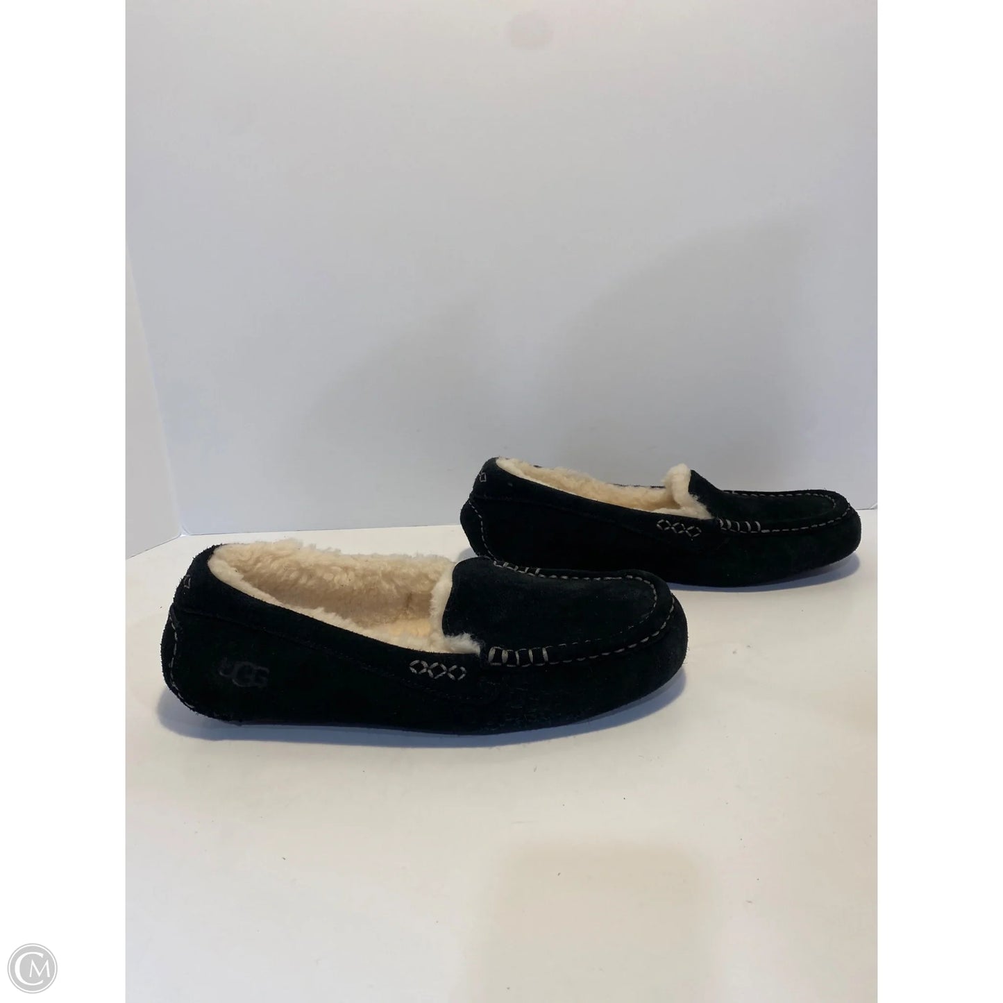 Slippers Designer By Ugg In Black, Size: 10