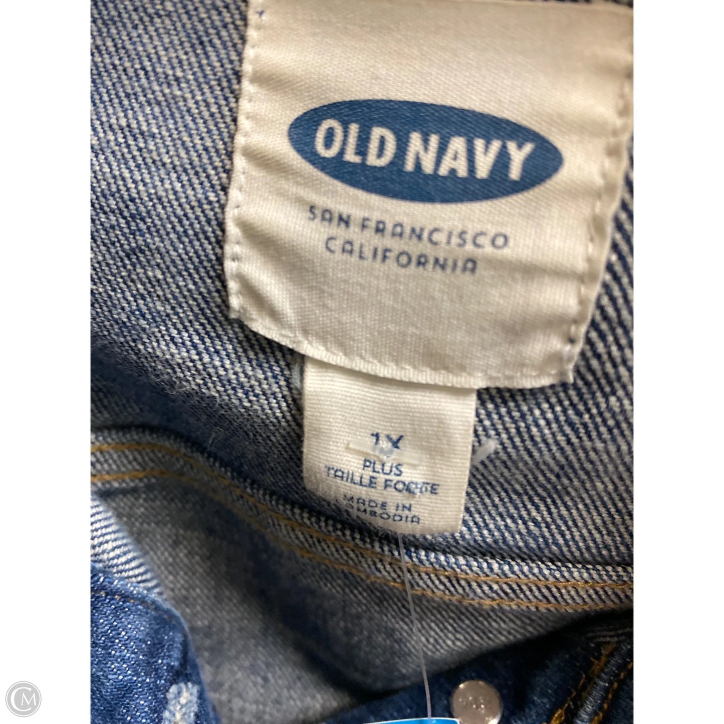 Jacket Denim By Old Navy In Blue Denim, Size: 1x