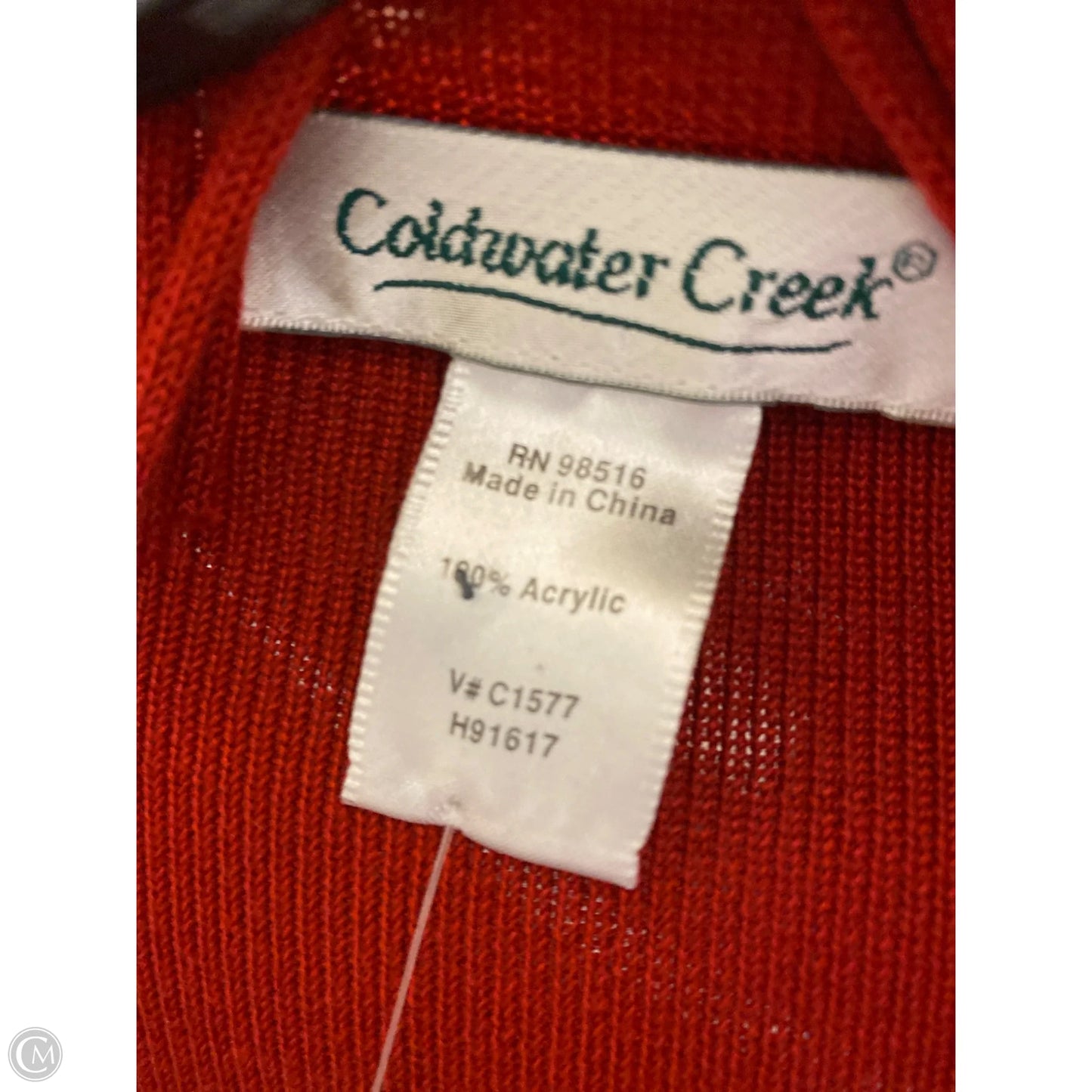 Cardigan By Coldwater Creek In Red, Size: Osfm