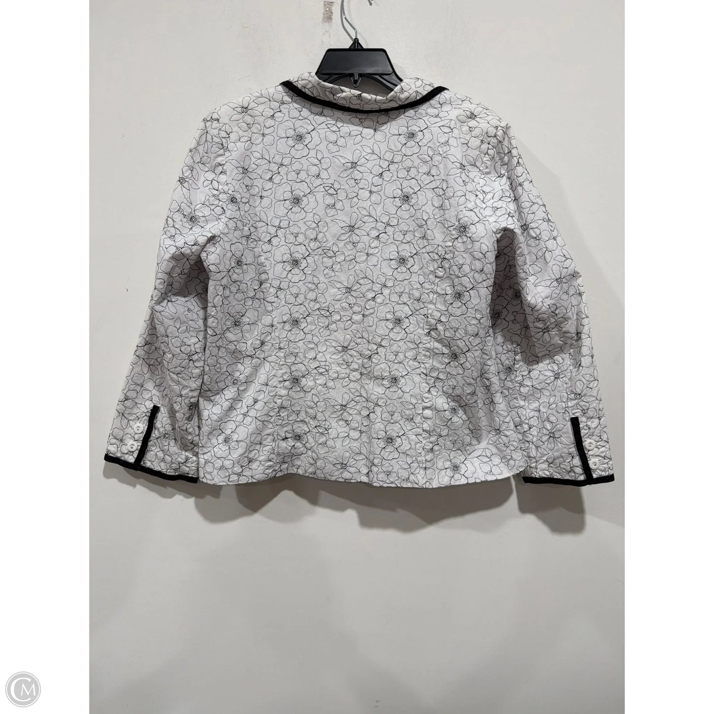 Blazer By Clothes Mentor In Black & White, Size: Xl