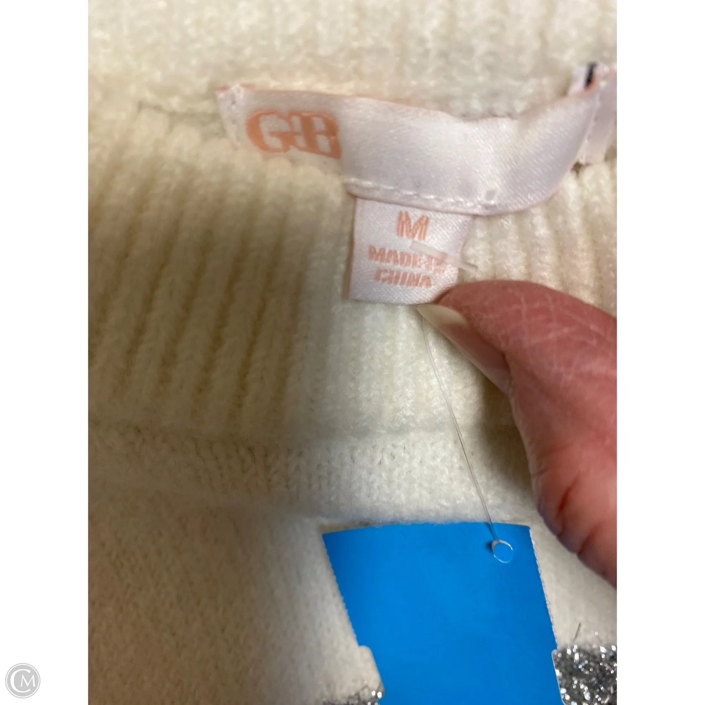 Sweater By Gb In Cream, Size: M