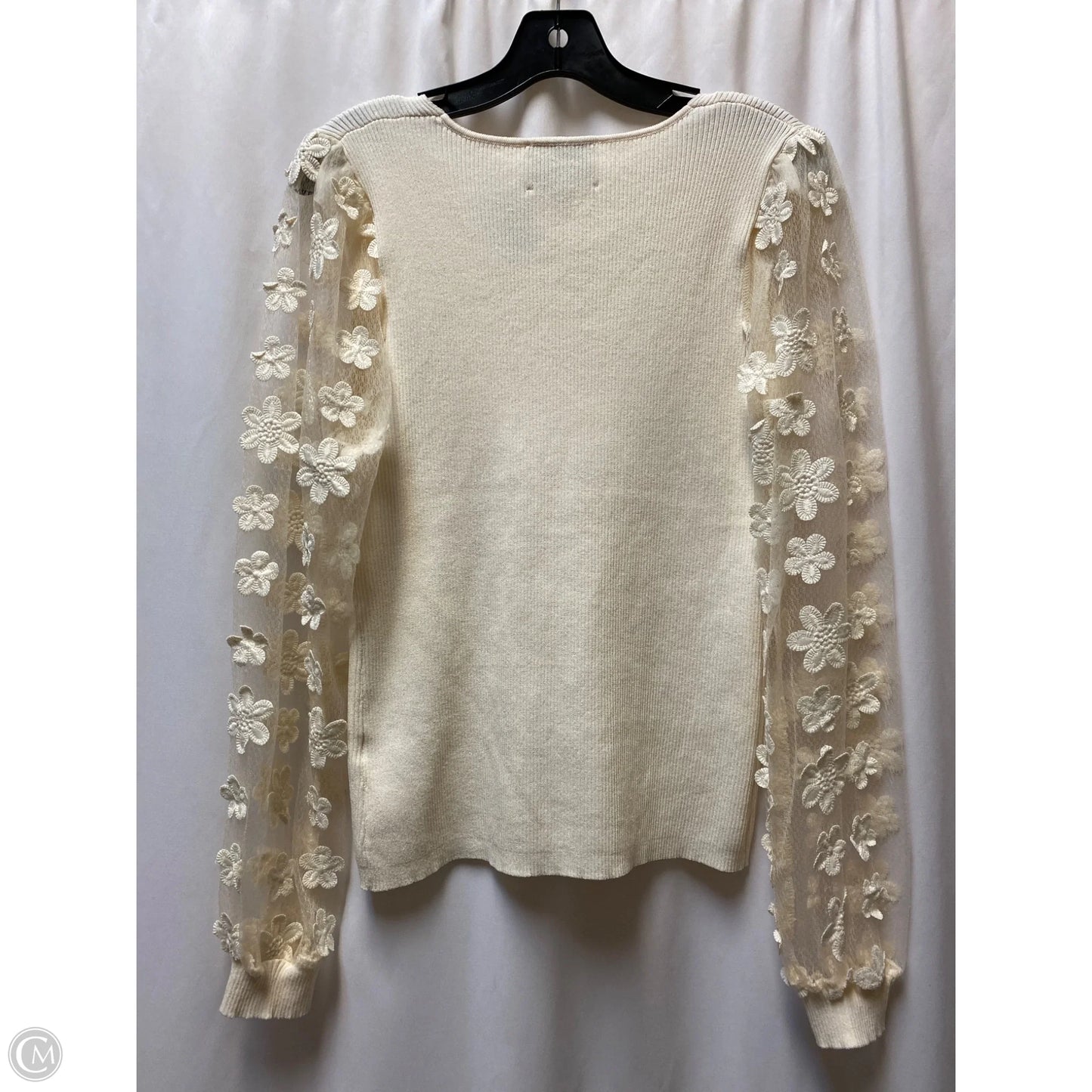 Top Long Sleeve By Industry In Cream, Size: L