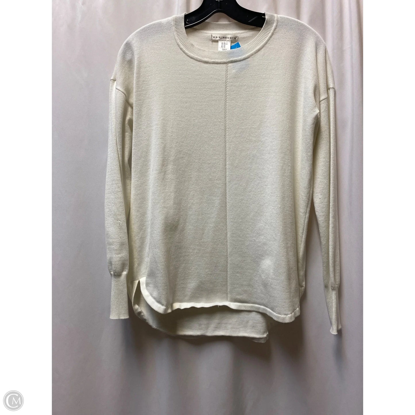 Sweater By Max Studio In White, Size: Xs