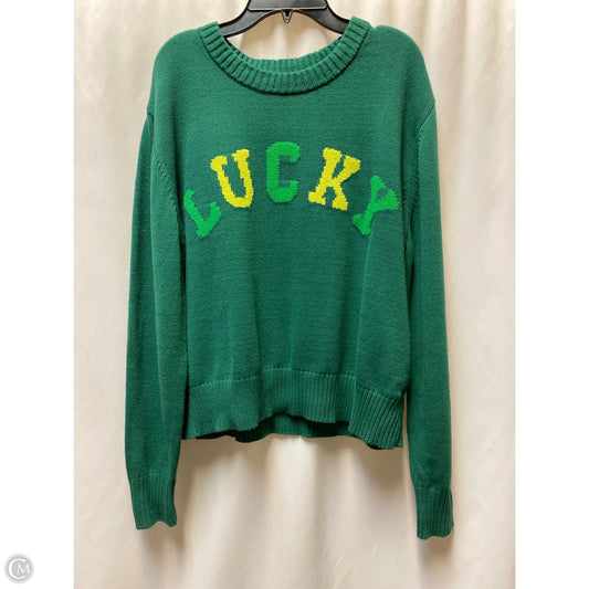 Sweater By Grayson In Green, Size: Xl