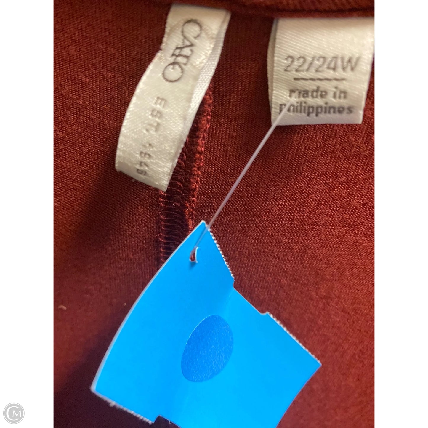 Top Long Sleeve By Cato In Copper, Size: 3x