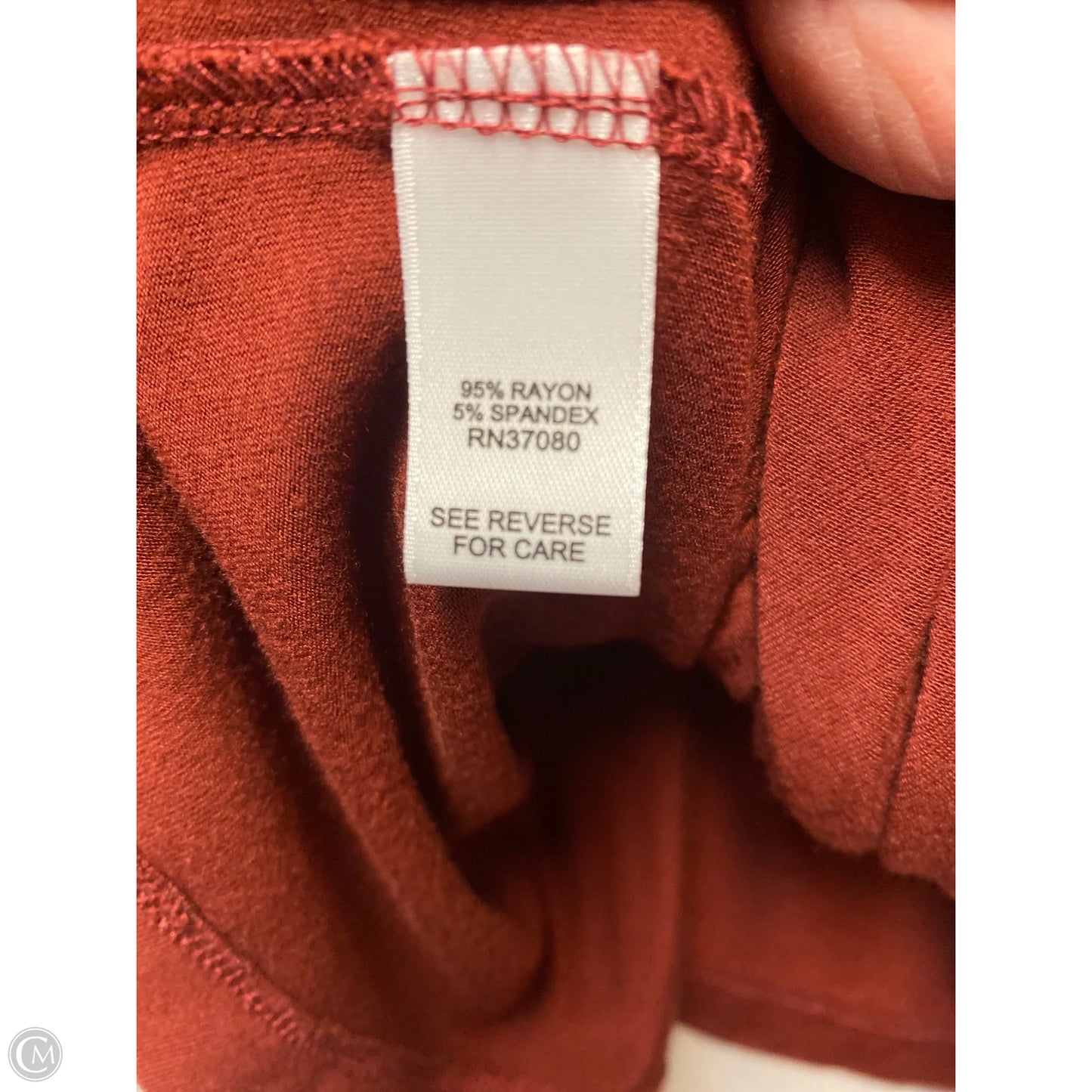 Top Long Sleeve By Cato In Copper, Size: 3x