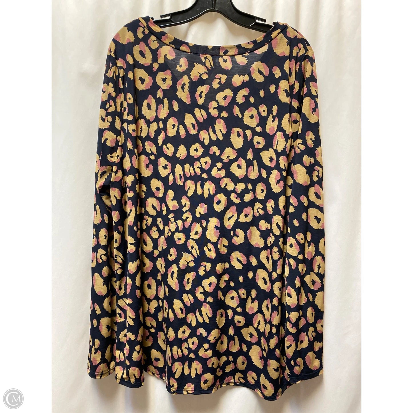 Top Long Sleeve By Sew In Love In Blue, Size: 3x