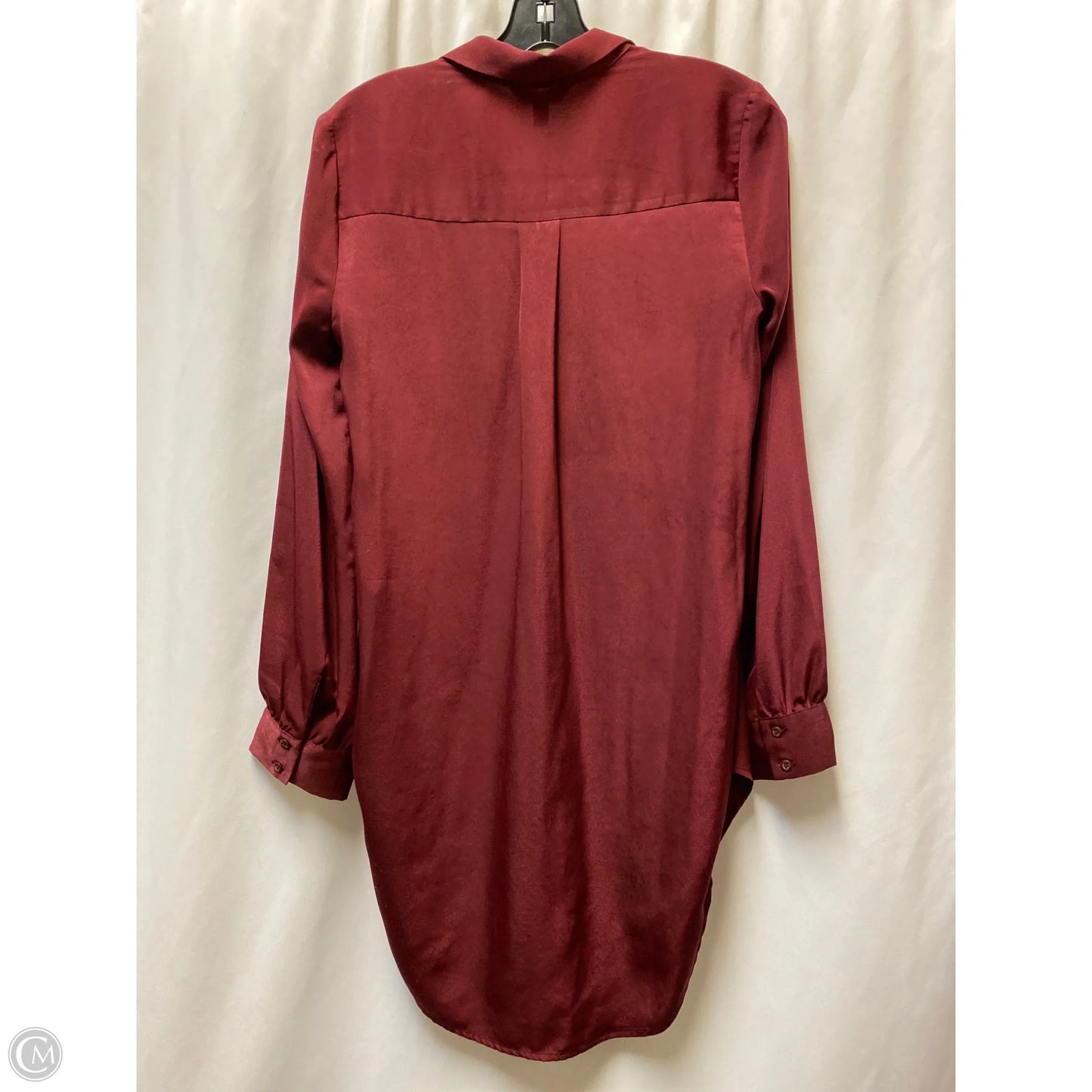 Top Long Sleeve By Express In Maroon, Size: S