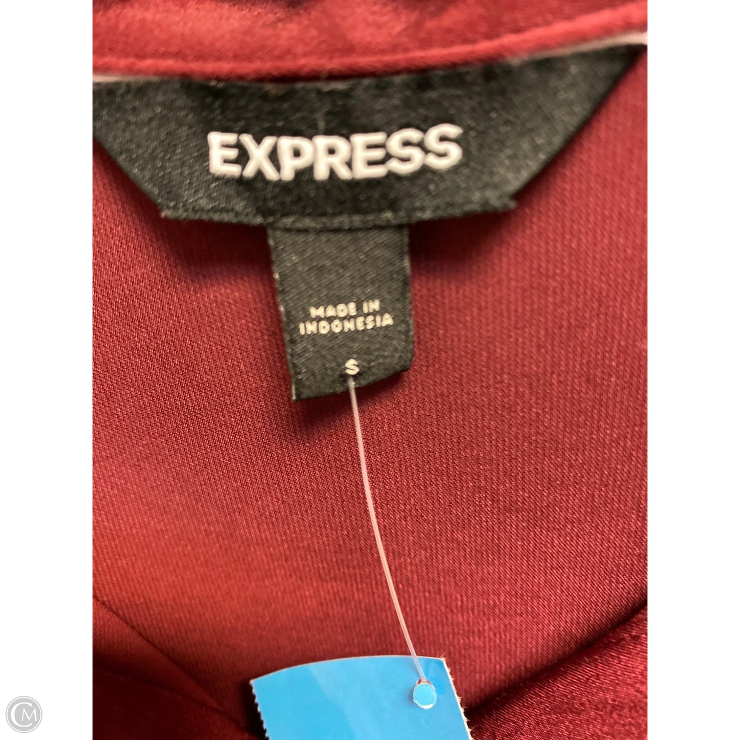 Top Long Sleeve By Express In Maroon, Size: S