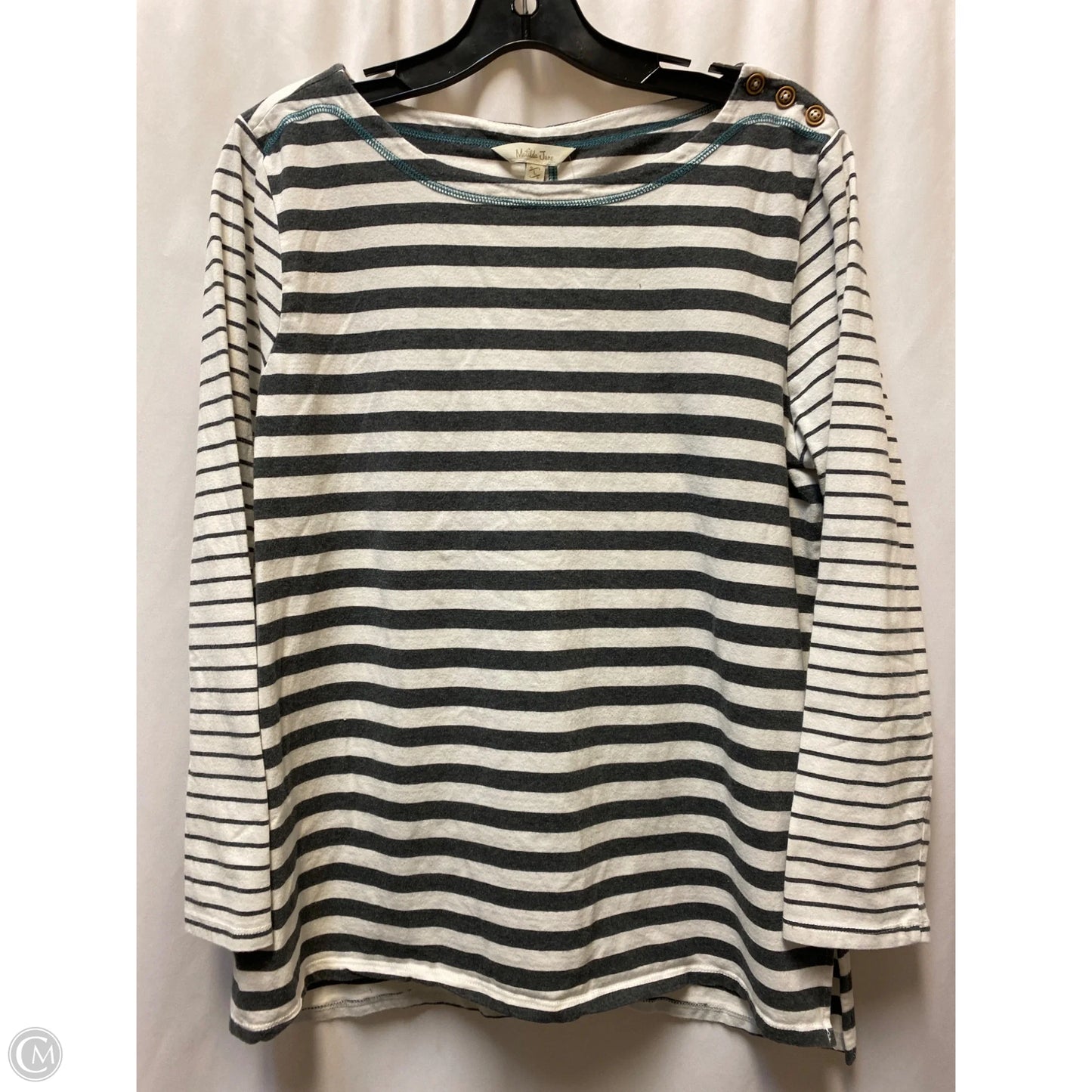 Top Long Sleeve By Matilda Jane In Grey, Size: L