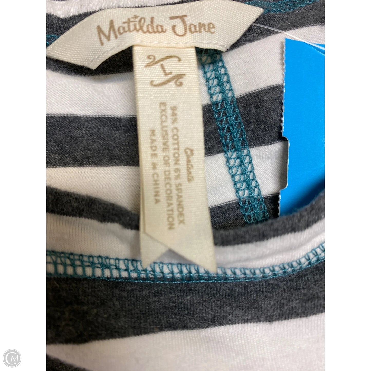 Top Long Sleeve By Matilda Jane In Grey, Size: L