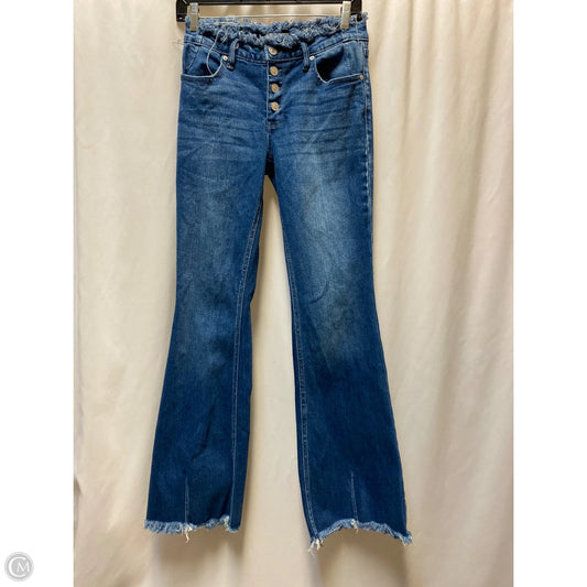 Jeans Cropped By Kancan In Blue Denim, Size: 8