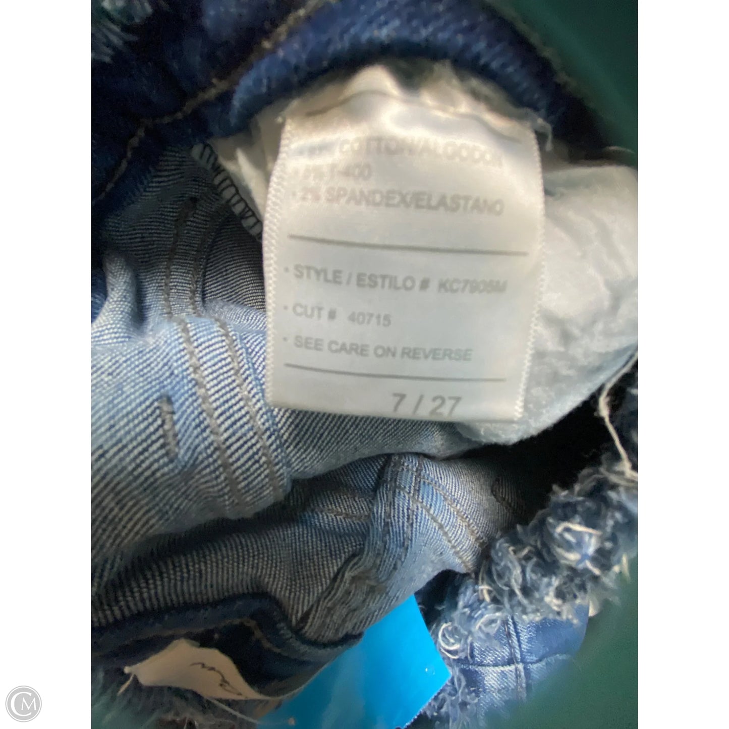 Jeans Cropped By Kancan In Blue Denim, Size: 8