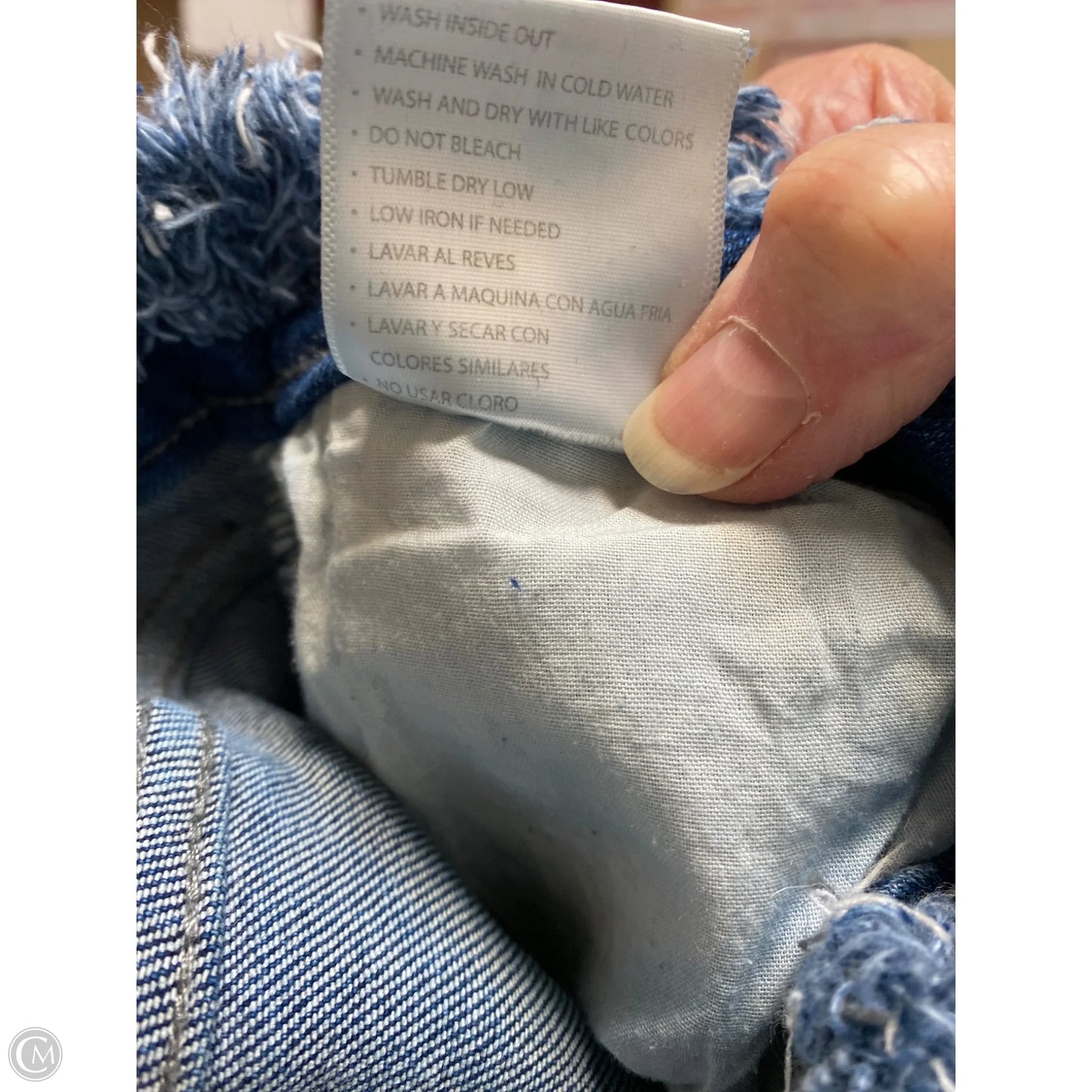 Jeans Cropped By Kancan In Blue Denim, Size: 8