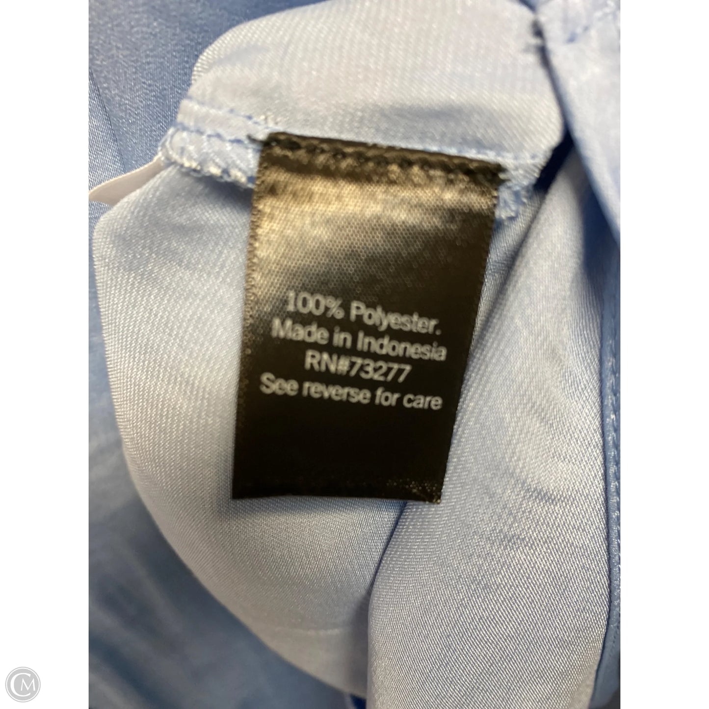 Top Short Sleeve By Simply Vera In Blue, Size: Xl