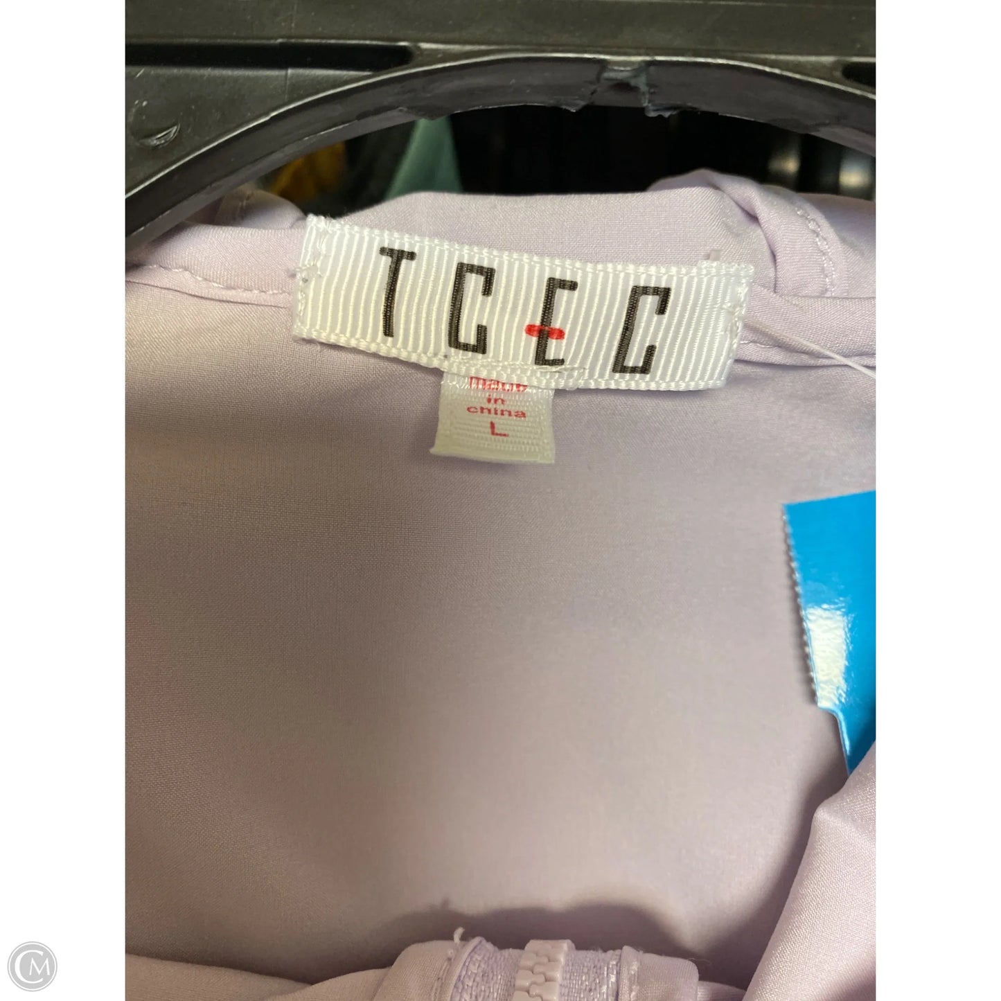 Jacket Windbreaker By Tcec In Purple, Size: L