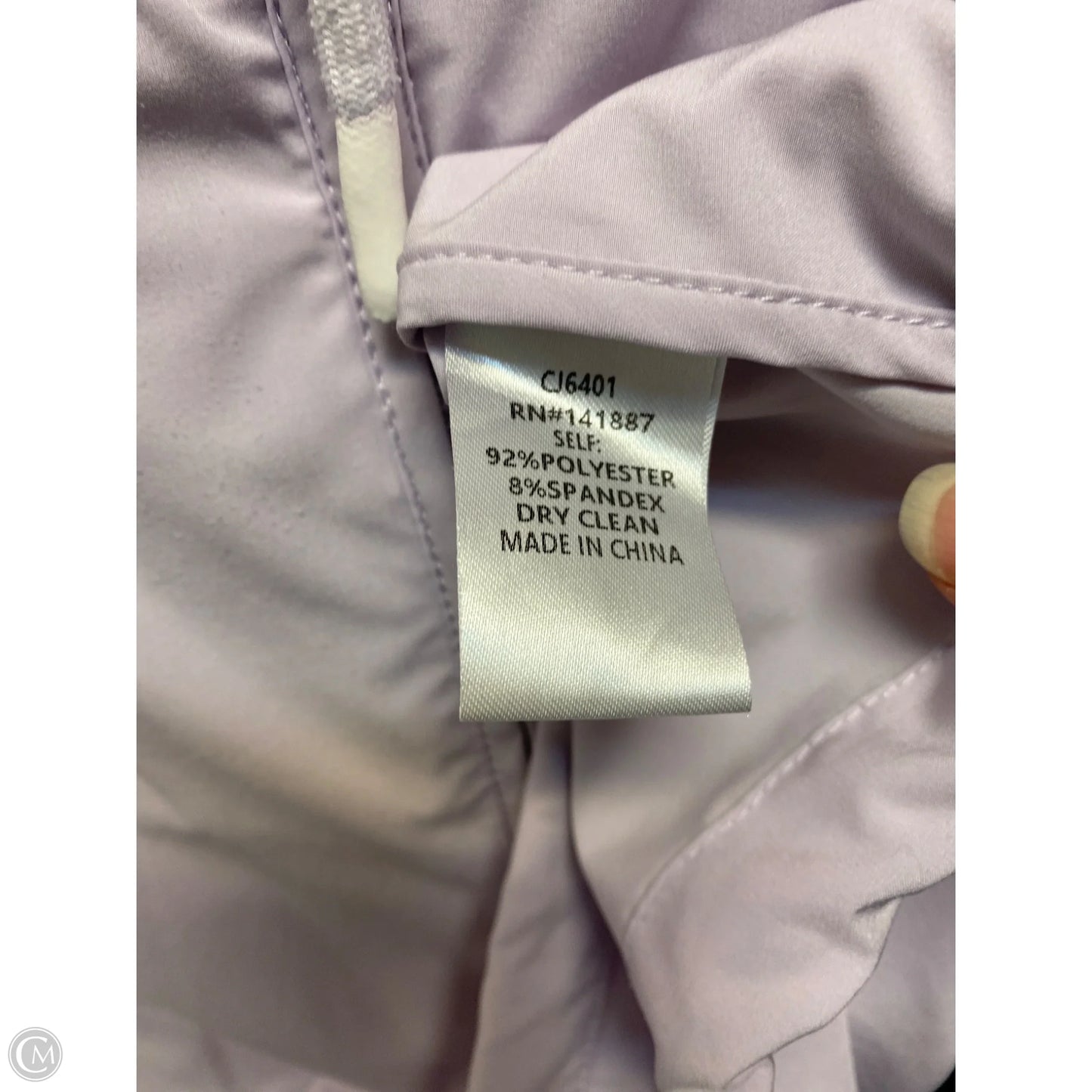 Jacket Windbreaker By Tcec In Purple, Size: L