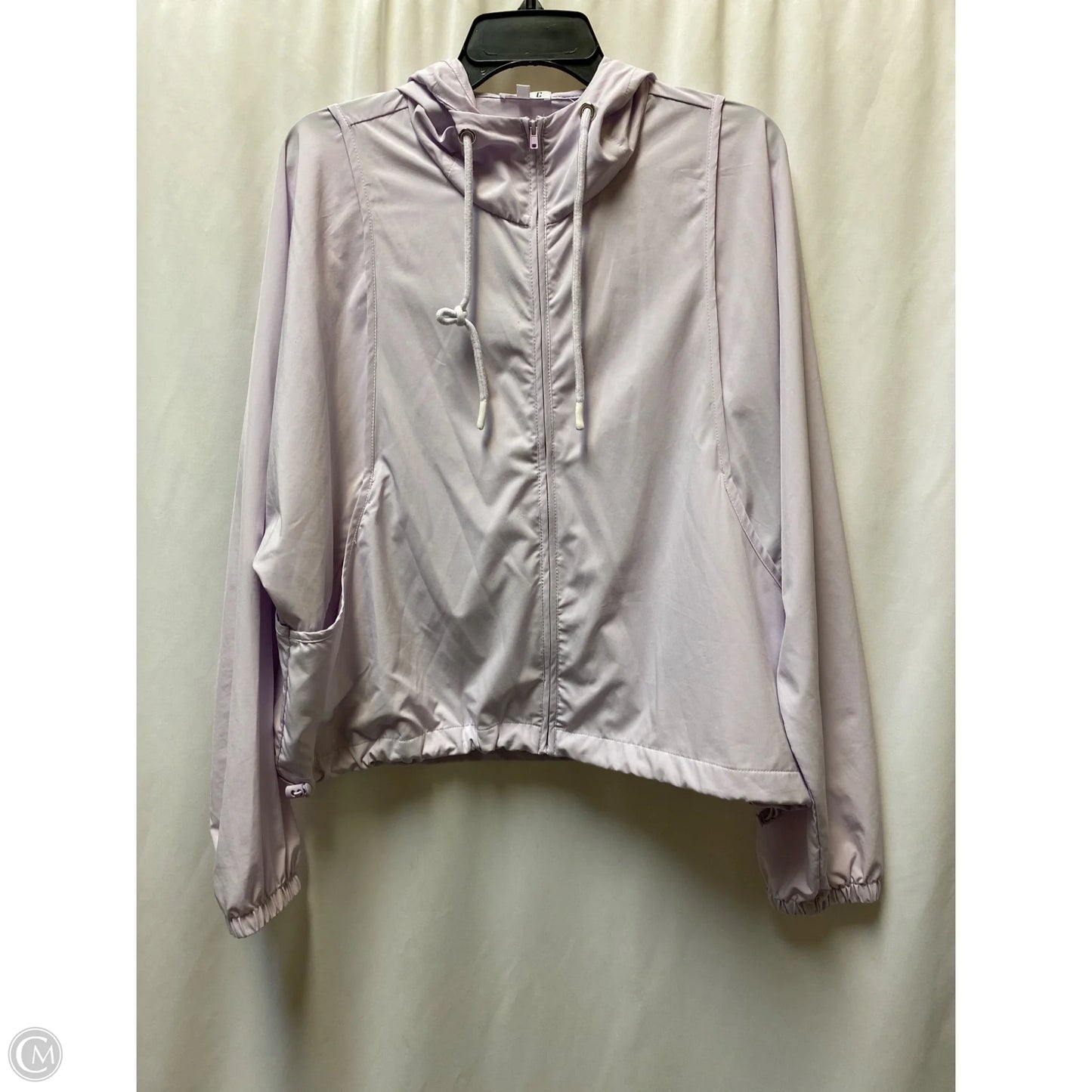 Jacket Windbreaker By Tcec In Purple, Size: L