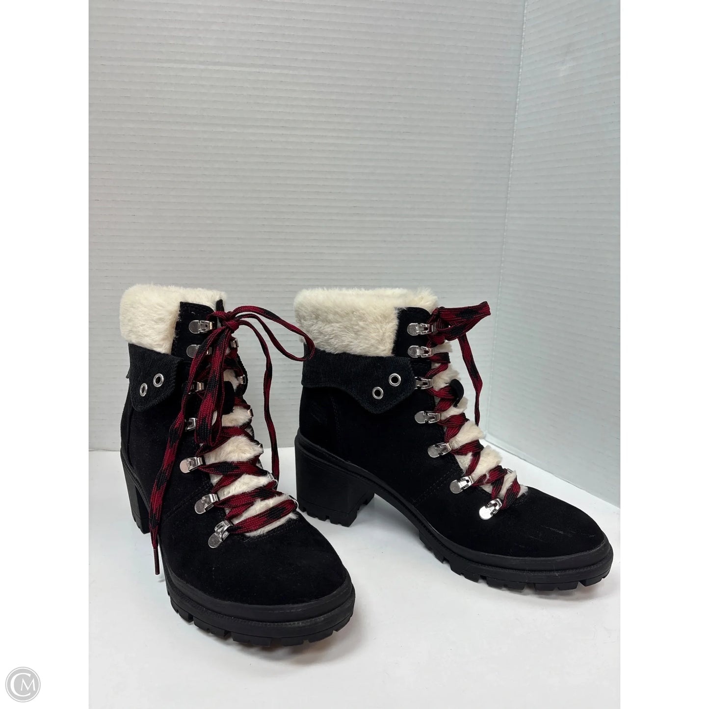 Boots Ankle Heels By Jelly Pop In Black, Size: 8.5