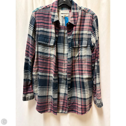 Top Long Sleeve By Treasure And Bond In Blue, Size: S