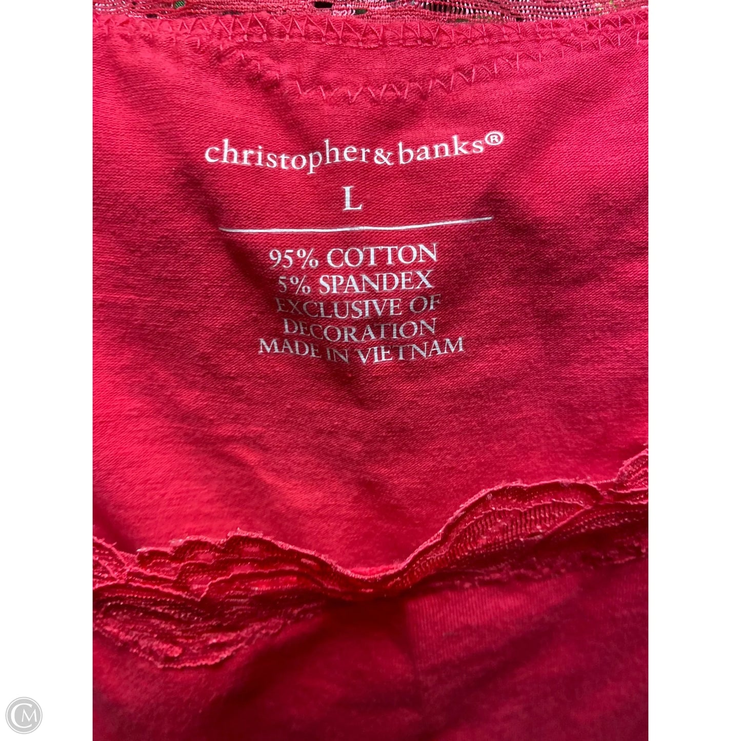 Tank Top By Christopher And Banks In Pink, Size: L