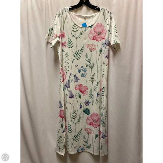 Dress Casual Maxi By Clothes Mentor In White, Size: L