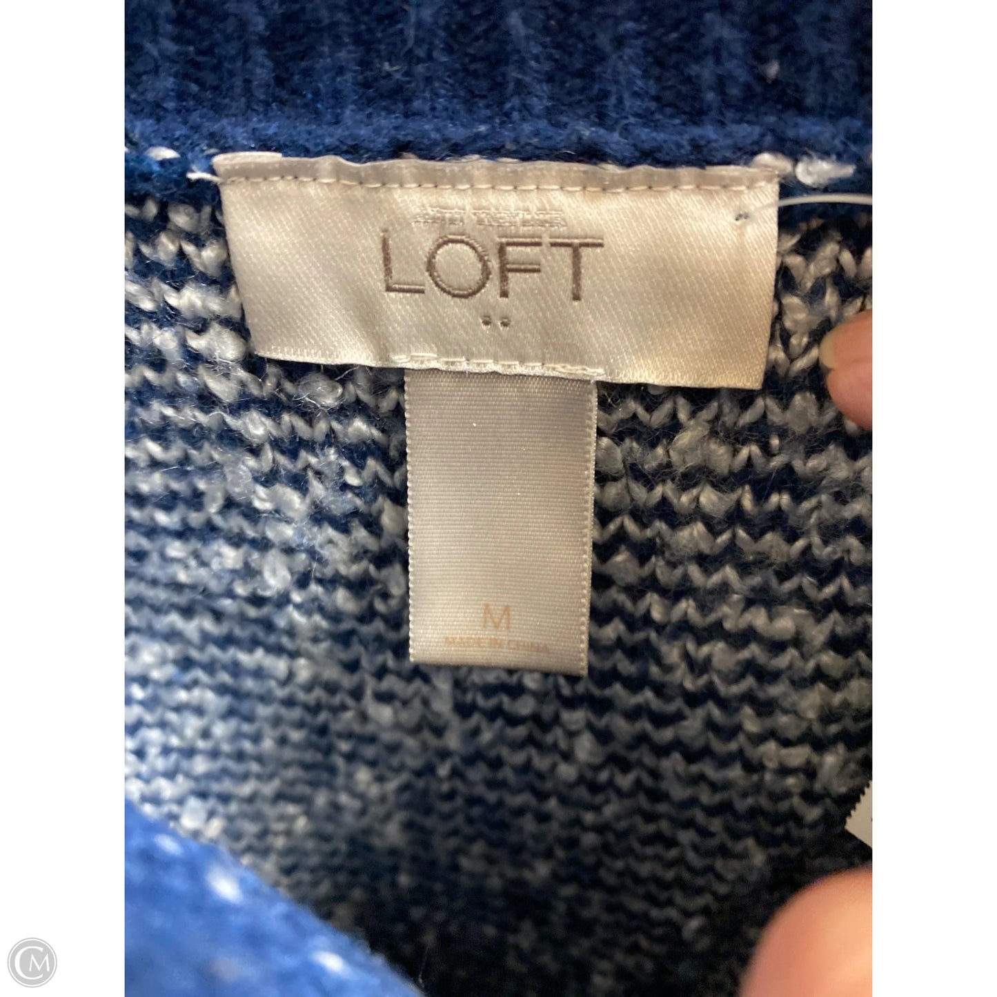 Sweater By Loft In Blue, Size: M