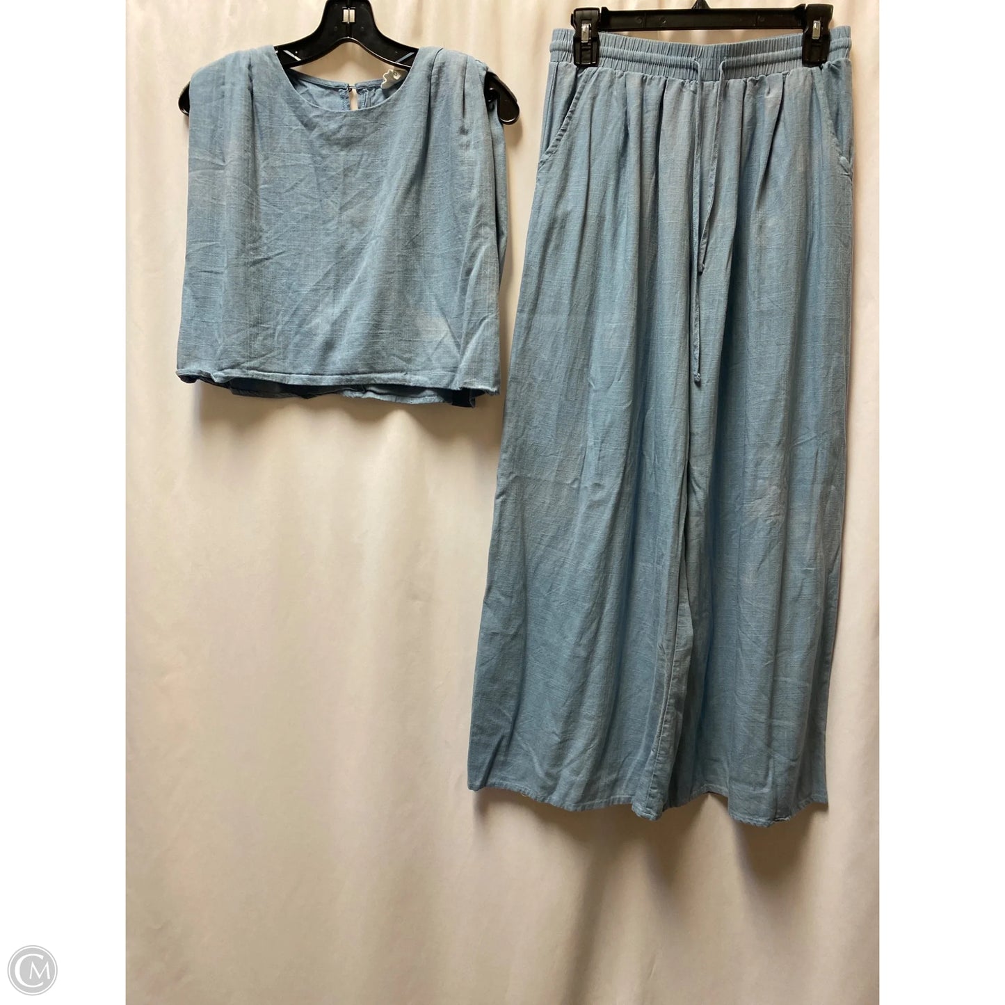 Pants Set 2pc By Clothes Mentor In Blue, Size: M