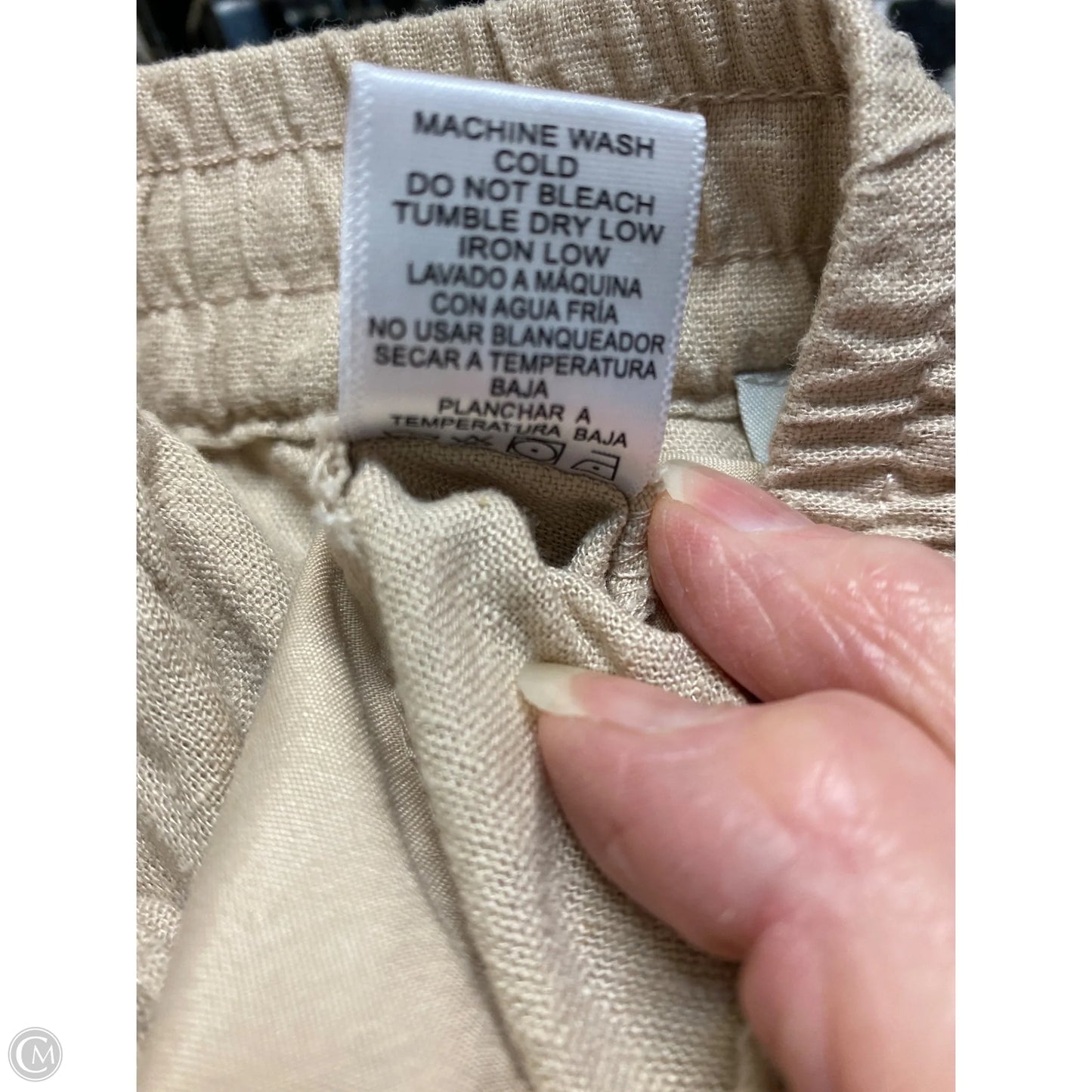 Pants Linen By Love Tree In Tan, Size: L