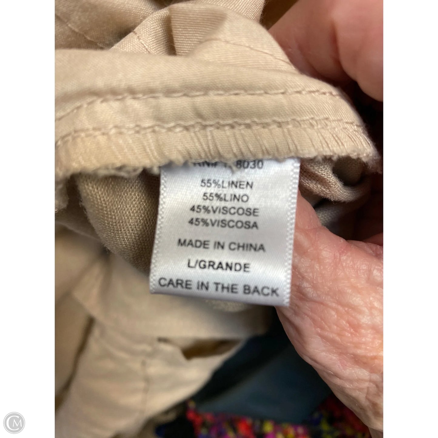 Pants Linen By Love Tree In Tan, Size: L