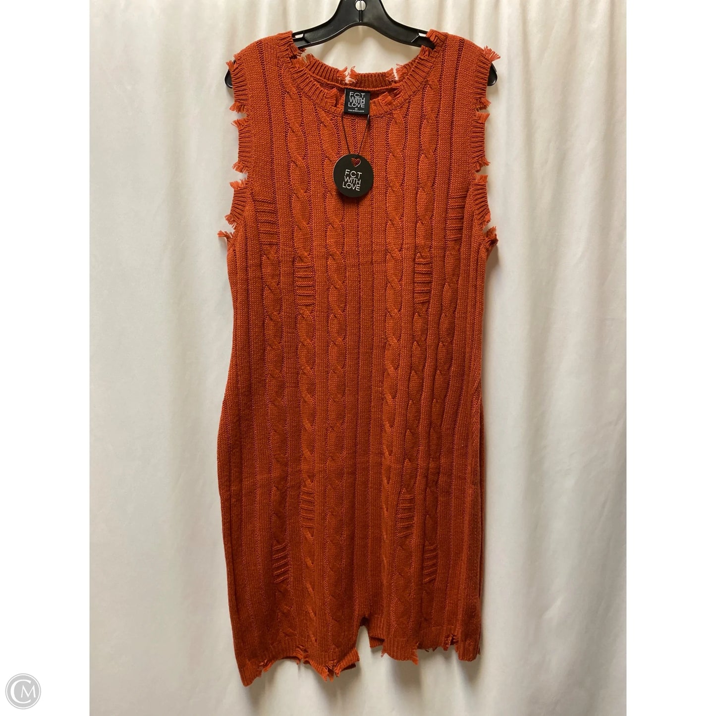 Dress Sweater By Clothes Mentor In Copper, Size: 3x