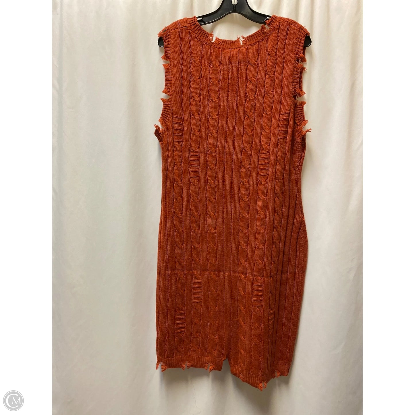 Dress Sweater By Clothes Mentor In Copper, Size: 3x